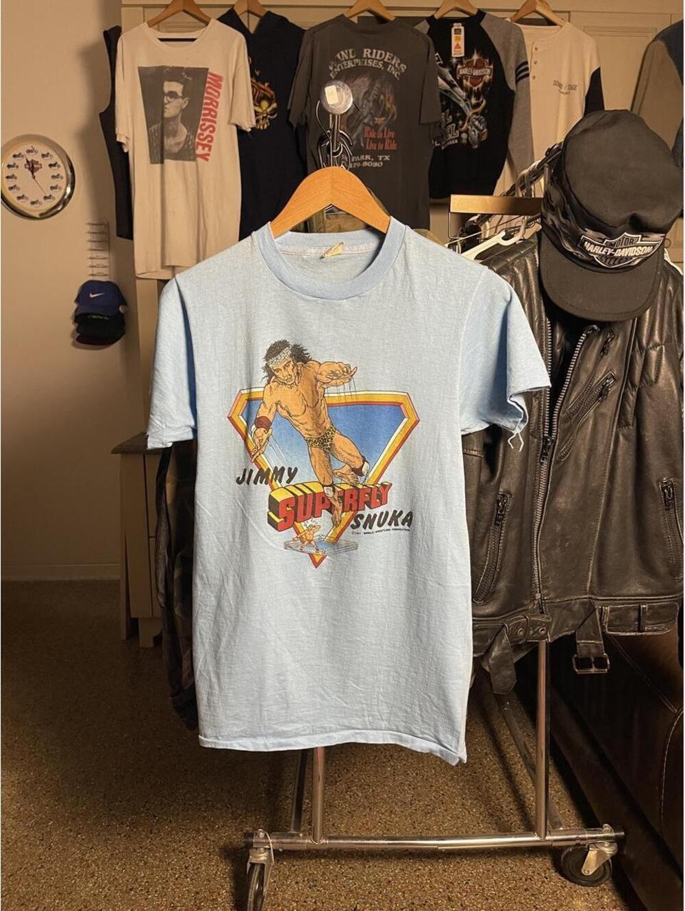 1980s WWF Jimmy Superfly Snuka Wrestling Shirt
